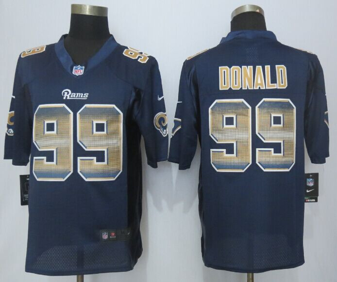 2015 New New St.Louis Rams #99 Aaron Donald Navy Blue Strobe Limited Jersey 2015 New New St.Louis Rams #99 Aaron Donald Navy Blue Strobe Limited Jersey