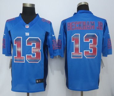 2015 New New York Giants #13 Beckham Blue Strobe Limited Jersey 2015 New New York Giants #13 Beckham Blue Strobe Limited Jersey