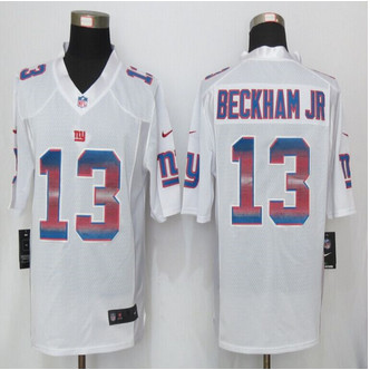 2015 New New York Giants #13 Odell Beckham Jr White Strobe Limited Jersey 2015 New New York Giants #13 Odell Beckham Jr White Strobe Limited Jersey