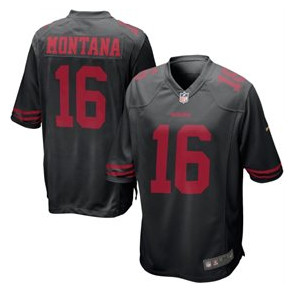 2015 New Nike San Francisco 49ers #16 Joe Montana Black Alternate Limited Jersey 2015 New Nike San Francisco 49ers #16 Joe Montana Black Alternate Limited Jersey