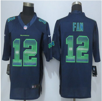 2015 New Seattle Seahawks #12 Fan Pro Line Navy Blue Fashion Strobe Jersey 2015 New Seattle Seahawks #12 Fan Pro Line Navy Blue Fashion Strobe Jersey