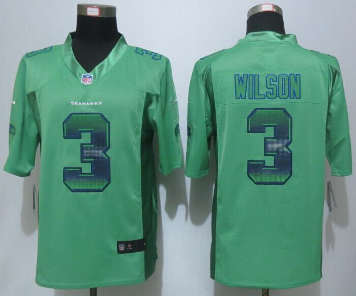 2015 New Seattle Seahawks #3 Russell Wilson Green Strobe Limited Jersey 2015 New Seattle Seahawks #3 Russell Wilson Green Strobe Limited Jersey