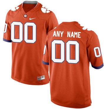 2016 Men's Clemson Tigers Customized College Football Limited Jersey - Orange 2016 Men's Clemson Tigers Customized College Football Limited Jersey - Orange