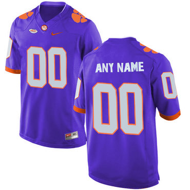 2016 Men's Clemson Tigers Customized College Football Limited Jersey - Purple 2016 Men's Clemson Tigers Customized College Football Limited Jersey - Purple