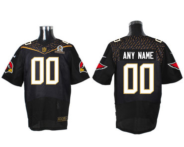 Nike NFL Arizona Cardinals 2016 PRO BOWL Black Men's Stitched Elite Customized Jersey Nike NFL Arizona Cardinals 2016 PRO BOWL Black Men's Stitched Elite Customized Jersey