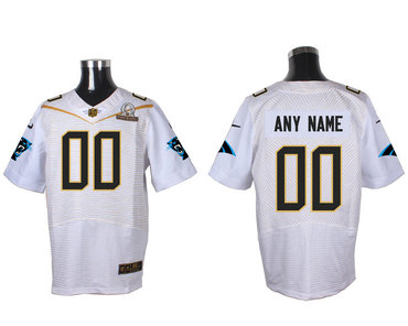 Nike NFL Carolina Panthers 2016 PRO BOWL White Men's Stitched Elite Customized Jersey