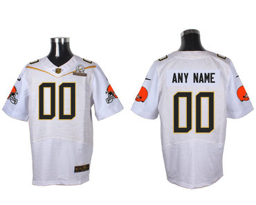 Nike NFL Cleveland Browns 2016 PRO BOWL White Men's Stitched Elite Customized Jersey Nike NFL Cleveland Browns 2016 PRO BOWL White Men's Stitched Elite Customized Jersey