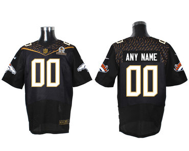 Nike NFL Denver Broncos 2016 PRO BOWL Black Men's Stitched Elite Customized Jersey Nike NFL Denver Broncos 2016 PRO BOWL Black Men's Stitched Elite Customized Jersey