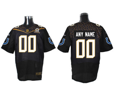 Nike NFL Indianapolis Colts 2016 PRO BOWL Black Men's Stitched Elite Customized Jersey Nike NFL Indianapolis Colts 2016 PRO BOWL Black Men's Stitched Elite Customized Jersey