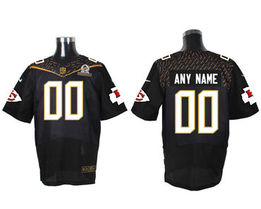 Nike NFL Kansas City Chiefs 2016 PRO BOWL Black Men's Stitched Elite Customized Jersey Nike NFL Kansas City Chiefs 2016 PRO BOWL Black Men's Stitched Elite Customized Jersey