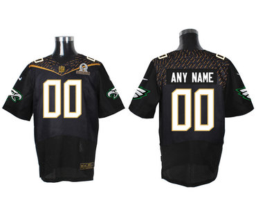 Nike NFL Philadelphia Eagles 2016 PRO BOWL Black Men's Stitched Elite Customized Jersey Nike NFL Philadelphia Eagles 2016 PRO BOWL Black Men's Stitched Elite Customized Jersey