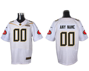 Nike NFL San Francisco 49ers 2016 PRO BOWL White Men's Stitched Elite Customized Jersey Nike NFL San Francisco 49ers 2016 PRO BOWL White Men's Stitched Elite Customized Jersey