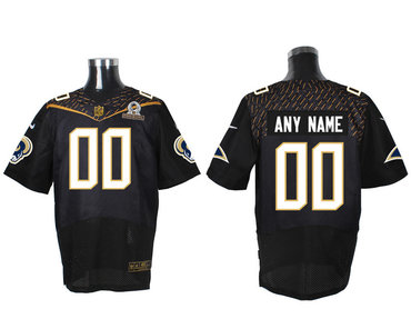 Nike NFL St. Louis Rams 2016 PRO BOWL Black Men's Stitched Elite Customized Jersey Nike NFL St. Louis Rams 2016 PRO BOWL Black Men's Stitched Elite Customized Jersey
