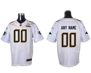 Nike NFL St. Louis Rams 2016 PRO BOWL White Men's Stitched Elite Customized Jersey Nike NFL St. Louis Rams 2016 PRO BOWL White Men's Stitched Elite Customized Jersey