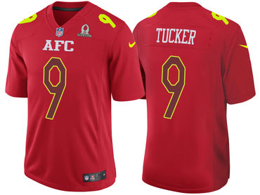 2017 Pro Bowl AFC Baltimore Ravens 9 Justin Tucker Red Game Jersey 2017 Pro Bowl AFC Baltimore Ravens 9 Justin Tucker Red Game Jersey