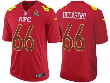 2017 Pro Bowl AFC Pittsburgh Steelers 66 David DeCastro Red Game Jersey 2017 Pro Bowl AFC Pittsburgh Steelers 66 David DeCastro Red Game Jersey