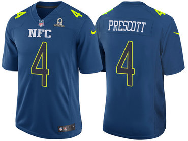 2017 Pro Bowl NFC Dallas Cowboys 4 Dak Prescott Navy Game Jersey 2017 Pro Bowl NFC Dallas Cowboys 4 Dak Prescott Navy Game Jersey