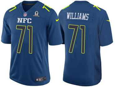 2017 Pro Bowl NFC Washinton Redskins 71 Trent Williams Navy Game Jersey 2017 Pro Bowl NFC Washinton Redskins 71 Trent Williams Navy Game Jersey