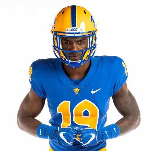 2019 Custom New Pittsburgh Panthers Pitt Football Light Blue Jersey 2019 Custom New Pittsburgh Panthers Pitt Football Light Blue Jersey