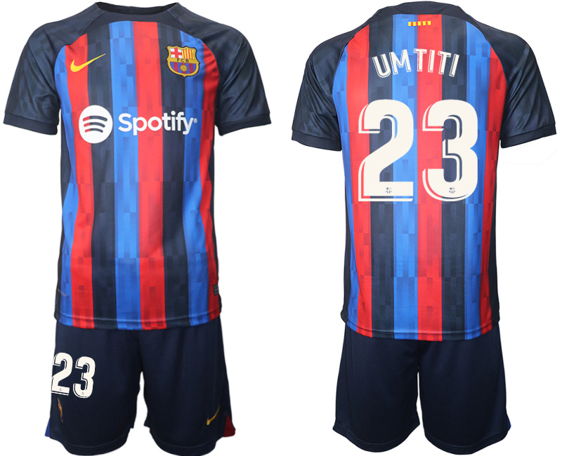 2022-23 Men's Barcelona home #23 Umtiti Jersey 2022-23 Men's Barcelona home #23 Umtiti Jersey