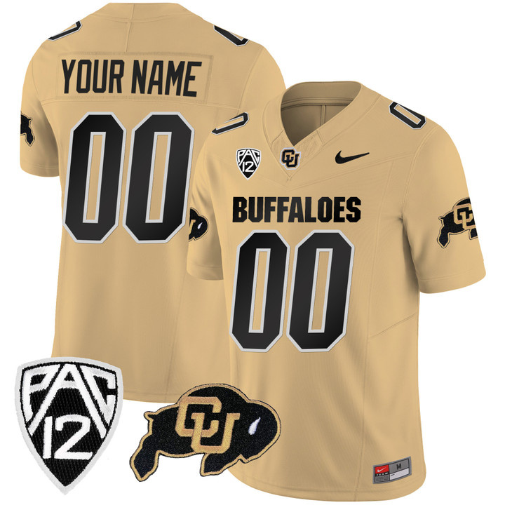 2023 Custom Men Colorada Buffaloes Gold Vapor Limited Jerseys 2023 Custom Men Colorada Buffaloes Gold Vapor Limited Jerseys