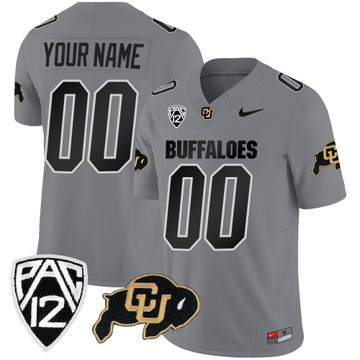 2023 Custom Men Colorada Buffaloes Gray Vapor Limited Jerseys 2023 Custom Men Colorada Buffaloes Gray Vapor Limited Jerseys