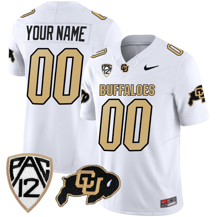 2023 Custom Men Colorada Buffaloes White Vapor Limited Jerseys 2023 Custom Men Colorada Buffaloes White Vapor Limited Jerseys