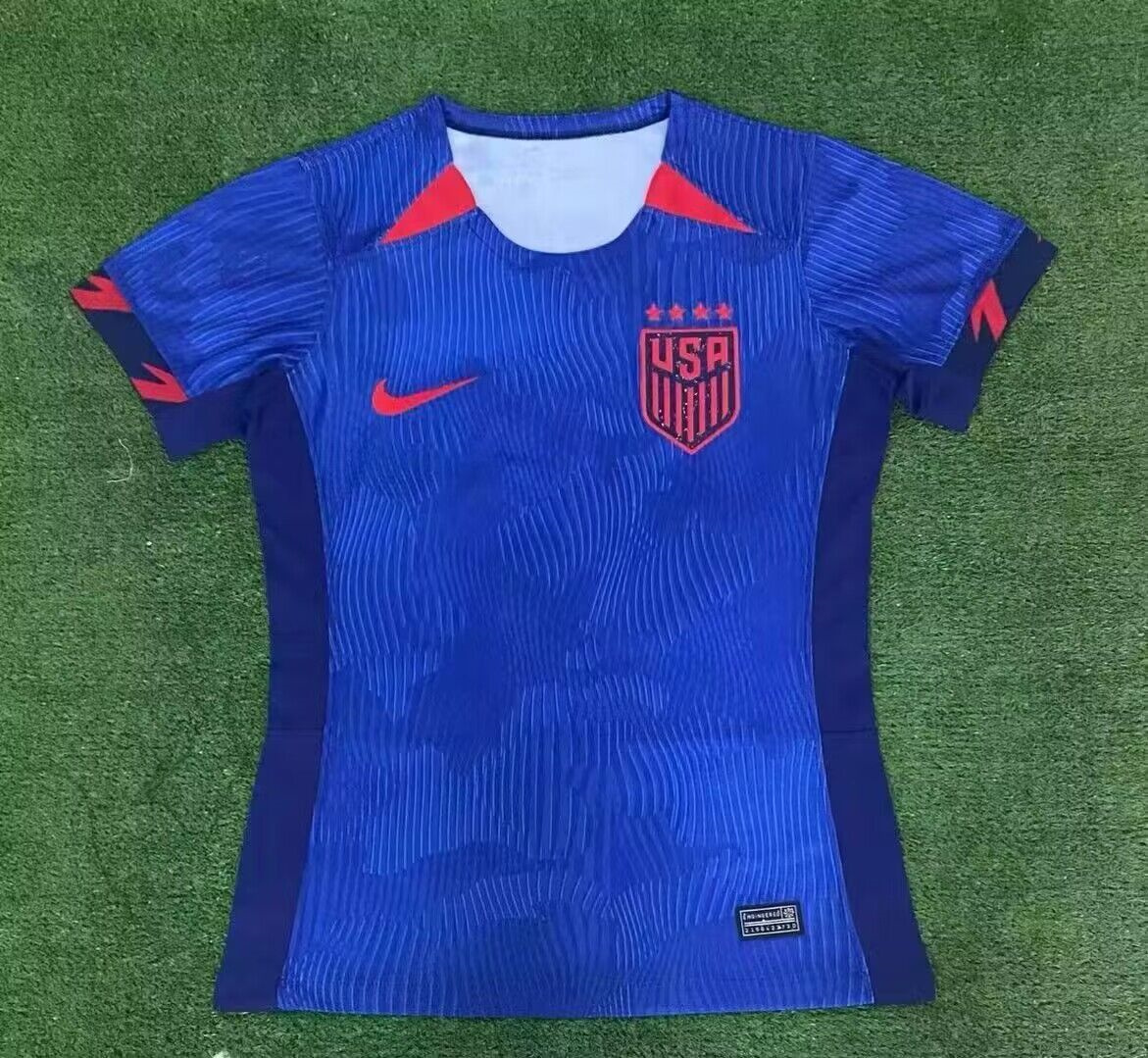 23-24 Women USA Soccer Away Jersey(email us the player name and number ) 23-24 Women USA Soccer Away Jersey(email us the player name and number )
