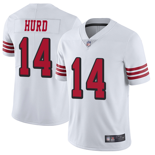 49ers #14 Jalen Hurd White Rush Youth Stitched Football Vapor Untouchable Limited Jersey 49ers #14 Jalen Hurd White Rush Youth Stitched Football Vapor Untouchable Limited Jersey