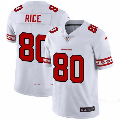 49ers 80 Jerry Rice White 2019 New Vapor Untouchable Limited Jersey
