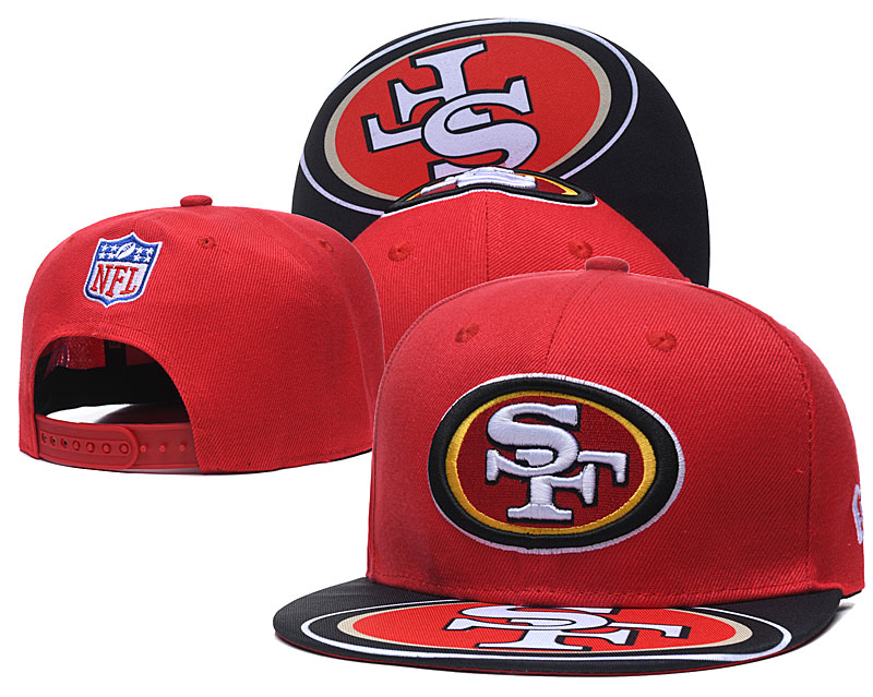 49ers Fresh Logo Red Adjustable Hat TX