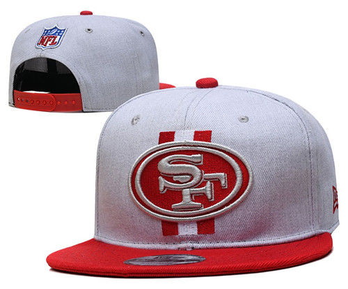 49ers Gray Snapback Hat --YD