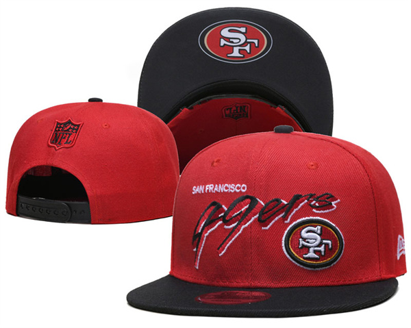 49ers Red Snapback Hat--GS