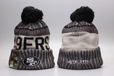 49ers Team Logo Dark Gray Knit Hat YP