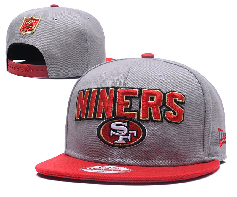 49ers Team Logo Gray Adjustable Hat GS