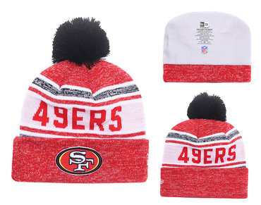 49ers Team Logo Red Knit Hat red YD