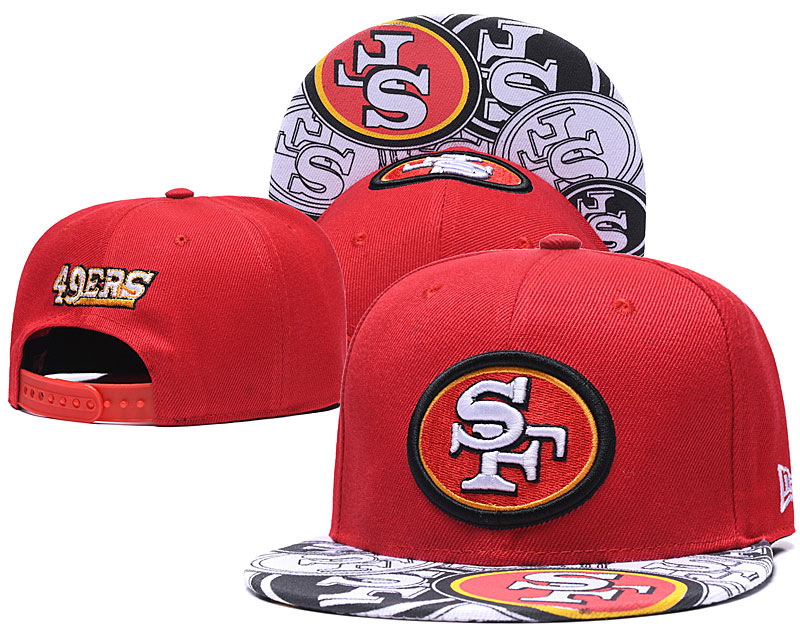 49ers Team Logo red Adjustable Hat GS