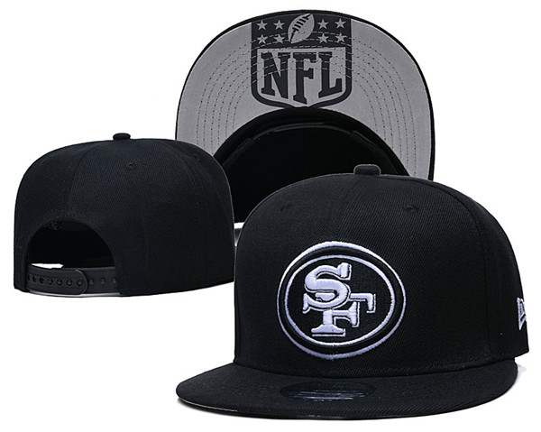 49ers Team Logos Adjustable Black Hat GS