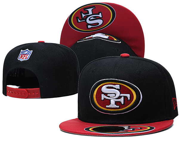 49ers Team Logos Adjustable Black Hat SG 1