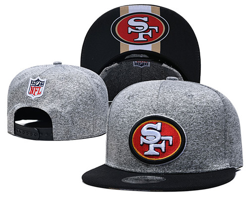 49ers Team Logos Adjustable Gray Hat GS