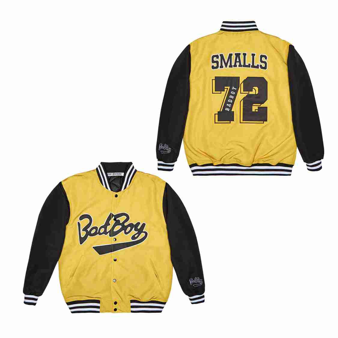 72# YELLOW AND BLACK BADBOY SATIN JACKET 72# YELLOW AND BLACK BADBOY SATIN JACKET