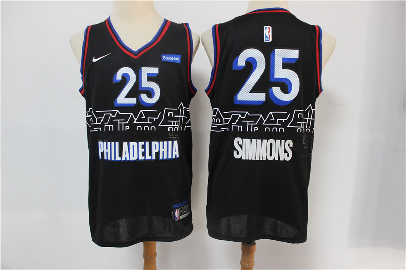 76ers 25 Ben Simmons Black 2020 21 City Edition Nike Swingman Jersey 76ers 25 Ben Simmons Black 2020 21 City Edition Nike Swingman Jersey