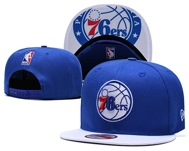 76ers Fresh Logo Royal Adjustable Hat TX