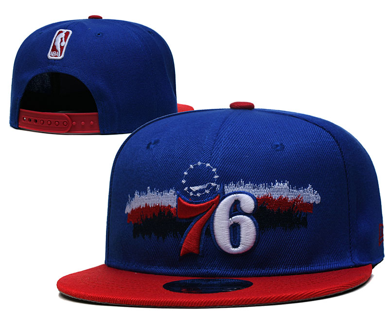 76ers Snapback Blue Hat --YD
