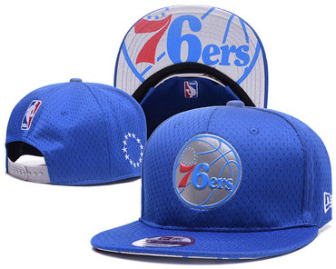 76ers Team Logo Blue Adjustable Hat YD