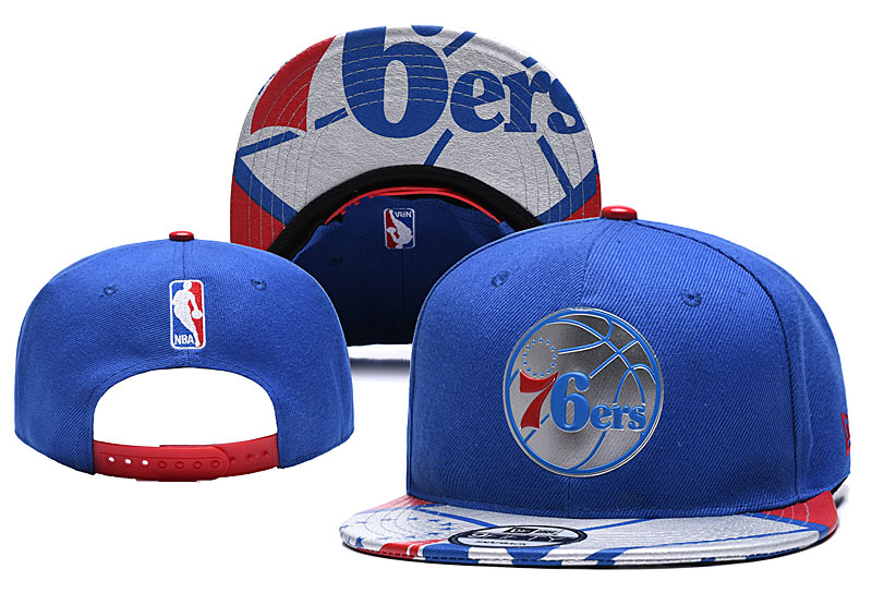 76ers Team Logo Blue Adjustable Hat YD