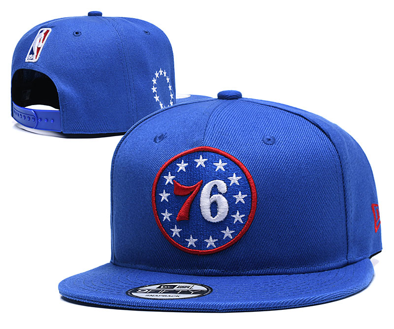 76ers Team Logo Blue Adjustable Hat1 YD