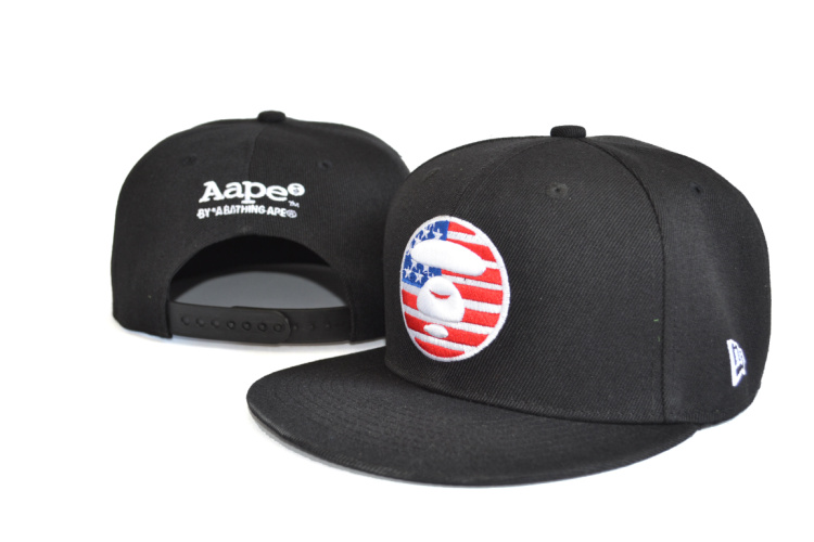 AAPE By A Bathing Ape Apunvs USA Flag Black Adjustbable Hat
