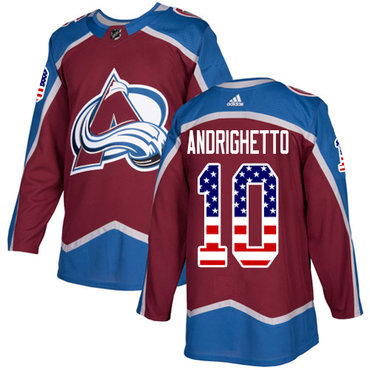 Adidas Avalanche #10 Sven Andrighetto Burgundy Home Authentic USA Flag Stitched Youth NHL Jersey Adidas Avalanche #10 Sven Andrighetto Burgundy Home Authentic USA Flag Stitched Youth NHL Jersey