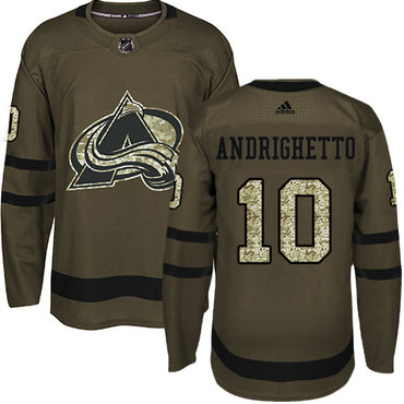 Adidas Avalanche #10 Sven Andrighetto Green Salute to Service Stitched Youth NHL Jersey Adidas Avalanche #10 Sven Andrighetto Green Salute to Service Stitched Youth NHL Jersey